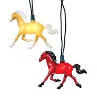 Kurt S. Adler 10 Light Green Wire Running Horses String Set